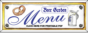 Beer garden menu button